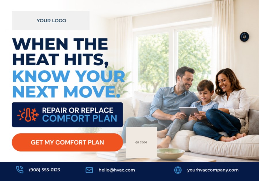 Summer Comfort Plan · EDDM postcard template